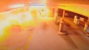 Video aus Parkhaus in Luton - Explodierendes Auto startet Großbrand in Flughafen