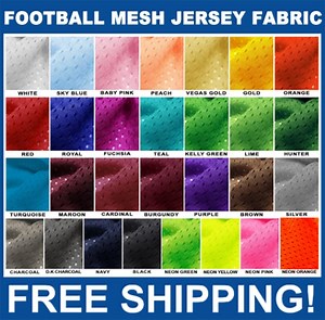 Football Mesh Jersey Fabric - 60" Wide - 100% Polyester - Sold by the Yard - Athletic Mesh Fabric for Sports Uniforms - Etsy