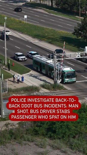 592K views · 7.2K reactions | JUST IN : Detroit police are investigating an early morning shooting on a DDOT bus. Read more: themetrodetroitnews.com/police-investigate-back-to-back-ddot-bus-incidents-man-shot-bus-driver-stabs-passenger-who-spat-on-him | Metro Detroit News | Facebook