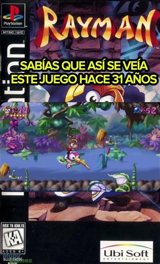 Did you play this CLASSIC 31 years ago? 😱 #Rayman #ps1 #gaming