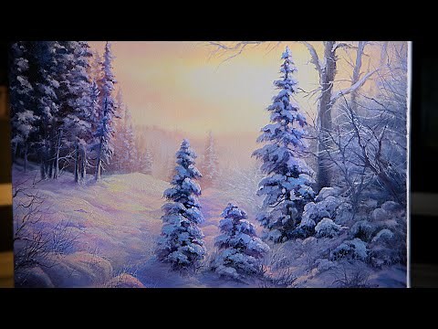 Winter Forest - Landscape Oil Painting Demo