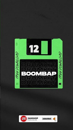 (Free) Boom Bap Drum Kit 12 #boombap #drumkit #freedownload #freedrumkit #hiphopdrums #jamnhop