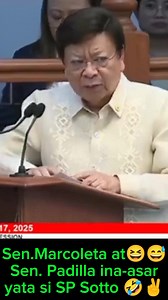 SP Sotto nahalatang pinag aasar siya nila Sen.Marcoleta at Sen.Padilla sa joke na pag walang baha walang buaya.🤣 #everyoneシ゚ #NewsUpdate #funnyreels #highlight | Jay-ar Bosquit Oton