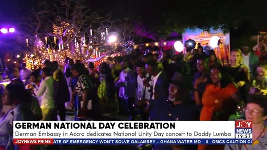 3K views · 51 reactions | German National Day Celebration: German Embassy in Accra dedicates National Unity Day concert to Daddy Lumba. #JoyNews | JoyNews | Facebook