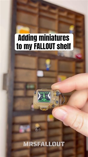 ADDING FALLOUT MINIATURES TO MY PRINTER TRAY SHELF!