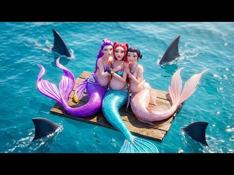 Rescue PREGNANT MERMAIDS Rumi from A DEADLY SHARK TRAP | KPOP Demon Hunters