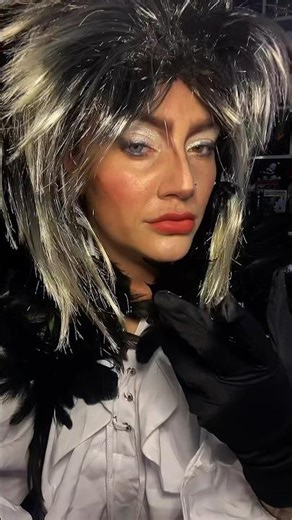 Jareth-inspired makeup | Labyrinth Goblin King fantasy look | By @chonky.red #makeup #movie #fyp