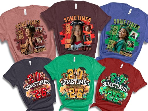 Graduation Photo Pop Out Shirt Grad Show Em PNG Shirt Template Class of 2026 Tshirt Senior Grad T-shirt Designs Editable Canva Template Gift - Etsy