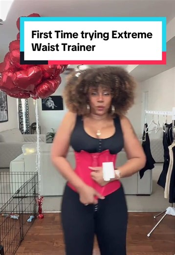 First Time Trying Extreme Waist Trainer for Body Shaping