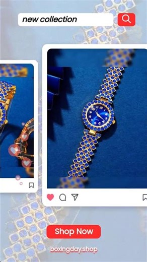 6PCS Women’s Rhinestone Watch & Jewelry Set – Elegant, Sparkling & Gift-Ready