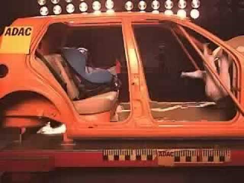 Crash test kind zonder gordel