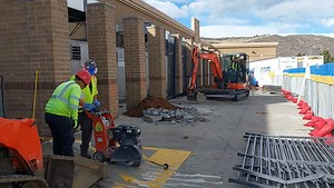 Today at ACE. Demolition progress to prepare for some expansions at Walmart. #excavation #earthwork #dirtwork #digging #heavyequipment #construction | American Custom Excavation
