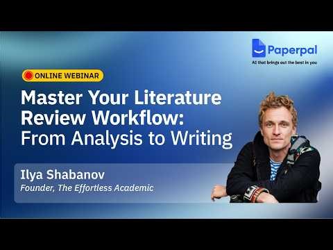 Master Your Literature Review Workflow: From Analysis to Writing