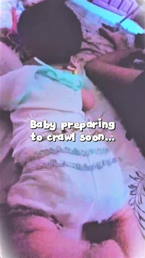 Baby practicing crawling position 👶 | Baby milestone