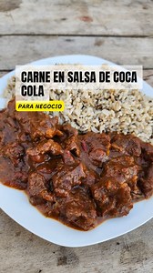 La deliciosa carne en salsa de coca cola, idea sencilla y especial para un día como hoy. ❤️❤️ | Heber de Jesús / Adn Roca
