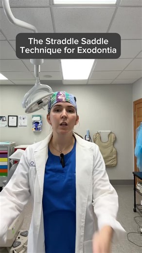 Dr. Erin Sheffield | OMFS | Founder + Speaker on Instagram: "The Straddle-Saddle Technique for Exodontia: Below is the standardized protocol for the Straddle-Saddle Technique — a method occasionally employed when additional stabilization or operator leverage is required. Variations exist, but this outline reflects the most reproducible form of the technique. Step 1 – Baseline Patient Positioning Initiate the procedure with standard supine positioning. Confirm head support, occlusal plane orienta