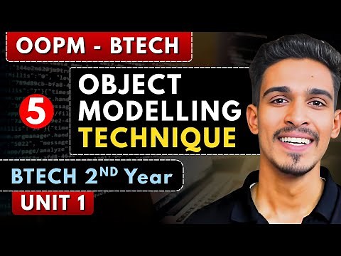 Lec 5 | Object Modelling Technique (OMT) | OOPM | BTech 2nd Year