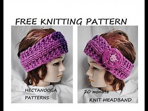 FREE KNIT 20 MINUTE HEADBAND PATTERN