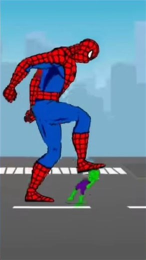 Spider Man vs Hulk | Funny Loop Video | Epic Battle #shorts#‪@mazick_ai_box‬