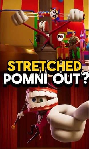 Caine STRETCHED Pomni? #tadc #pomni #jax #fortnite #caine #funnybunny #amazingdigitalcircus