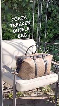 Coach Trekker In Signature Canvas Duffle Weekender Travel Bag #coach #coachnewyork #coachbag