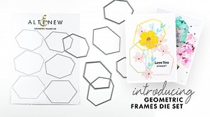 The six dies in this set will cut three solid pieces and three frames. They're quite versatile that you can use them in so many ways. This is definitely a must-have for creating beautiful projects with a modern edge! Get this die set in the shop: https://altenew.com/products/geometric-frames-die-set #Altenew #cardmaking #papercrafting | Altenew