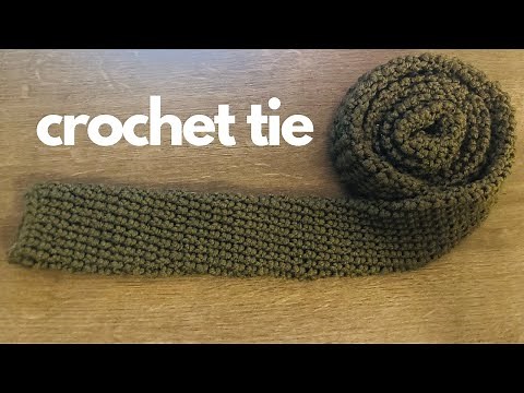 CROCHET TIE | Make a beginner-friendly crochet tie with me!