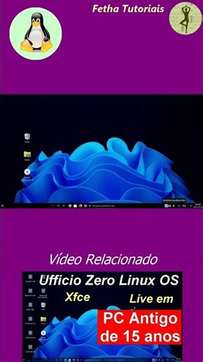 Ufficio Zero Linux Xfce with Windows Theme. Taskbar