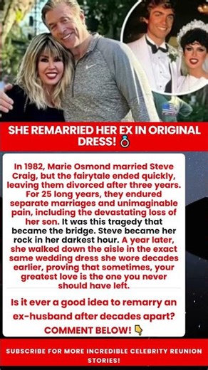 Marie Osmond Steve Craig Reunion Story