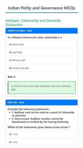 Citizenship and Domicile: Distinction