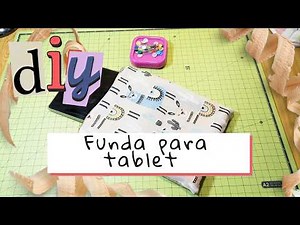 Funda de tablet con cremallera en minutos ¡Súper fácil!