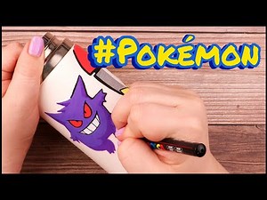 Customizing my Hydro Flask with Pokemon Characters | Posca Pens