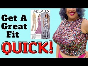 Stop Making a Million Muslins! Do this instead // Tissue fitting and pattern adjustments to M7540