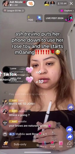 ashsnipl3ss (@ashsnipl3ss)’s video of Ash Trevino Using Rose