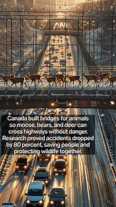 Canada built bridges for animals #Canada #Wildlife | Brilliant Future