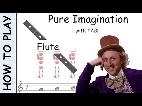 How to Play Pure Imagination on Flute | Notes with Tab