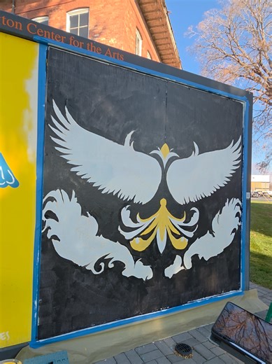 This was such a fun mural to create!! #muralist #utahartist #painting #wings #utahmuralartist