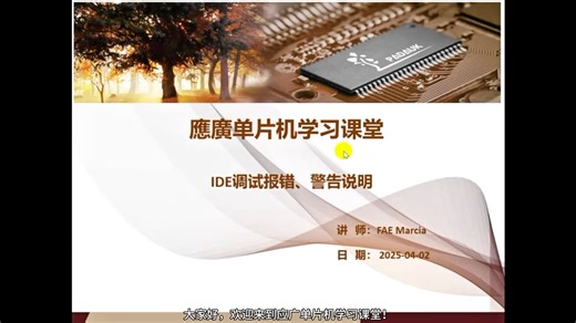 IDE调试报错、警告说明