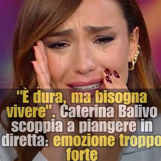 Shock a La Volta Buona: Caterina Balivo scoppia a piangere perché è stata.. #balivo