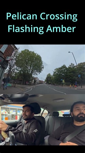 Flashing amber do we go or stay for green light?