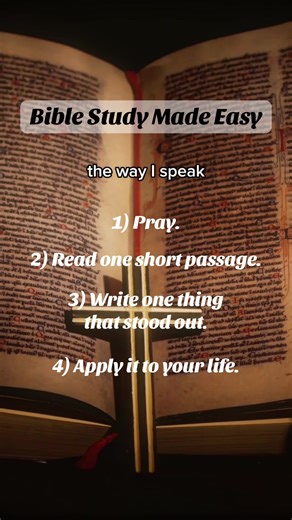 Bible study doesn’t have to be confusing. This is a simple Bible study method for beginners who want to grow closer to God without feeling overwhelmed. Start small. Stay consistent. God will meet you there. #biblestudy #faithtips #christiantiktok #biblestudybeginners #growwithgod