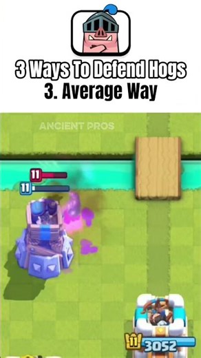 Pro Placements to Defend Hogs Instantly!✅|#clashroyale #hogs