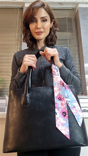 How to Instantly Elevate Your Handbag with a Scarf! 👜✨