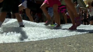1.6K views · 26 reactions | SO CLEVER! A "FIRELESS" fireworks in Downieville, California. The town borders the U.S. Forest Service- Tahoe National Forest and fireworks could spark a wildfire. So they roll out 250 feet of bubble wrap and the 280 or so residents can enjoy the pop pop pop with out the risk of fire. A couple started the tradition 15 years ago. | WTOC Jamie Ertle | Facebook