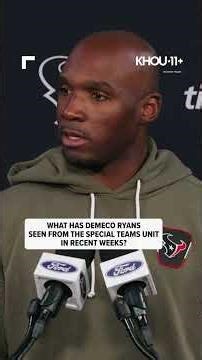 'How they blocked on our kick return unit' pleases Ryans most about Texans' special teams unit