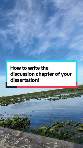 How to Write the Discussion Chapter of Your Dissertation