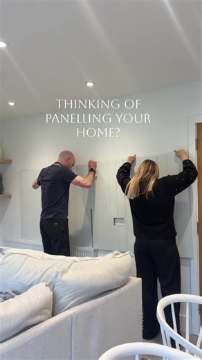 Thinking of panelling your home? 💭 ✨ My favourite room upgrade with HUGE impact! We’ve done so much of it in our home and I’m just about to start a new panelling project in my daughter’s bedroom. There are so many different varieties, I’d say some easier than others, but all within your skills remit I promise. I find the shaker type, shadow panelling or slat wall probably the easiest. Materials aren’t too expensive & you don’t need an extensive tool kit - Mitre saw & block (or electric saw) Cau