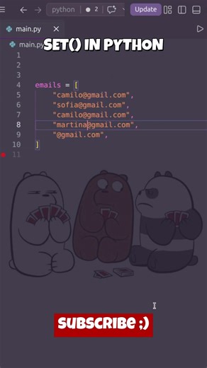 Elimina datos duplicados automáticamente | SET en Python