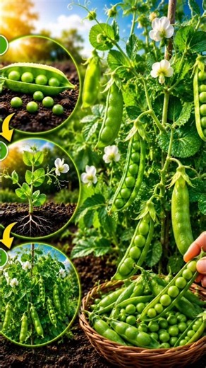 🫛 Can One Pea Pod Grow Into a Pea Plant? 🌱 | Amazing Life Cycle #shorts