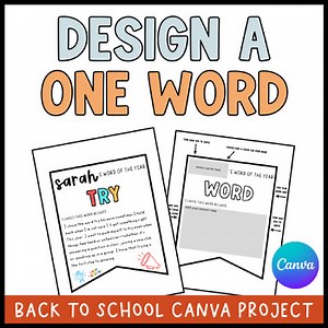 Canva: Design a One Word Goal | Back to School Activity